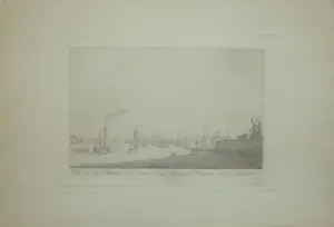 AcheterEvert Maaskamp - Twee scheepsprenten. IJ en Voorzaan. 1824? Enchérissez de 45!