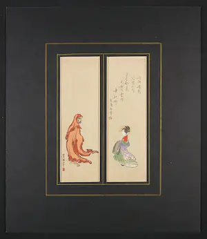 Niet of onleesbaar gesigneerd - (Kiyomine?) Japanse inkttekening, geen titel kopen? Bied vanaf 1!