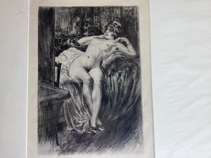 Almery Lobel-Riche - 3 x Erotische Gravures uit de Belle Epoque van Parijs 1928- 1939 kopen? Bied vanaf 10!