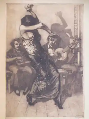 Frans Hogerwaard - Spaanse Flamencodanseres - Ets vendu pour 77€ !