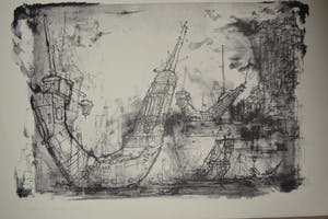 Dirkje Kuik - litho, De rede van Gibraltar kopen? Bied vanaf 45!