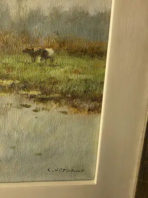 Cor Bouter - Landschap met koeien kopen? Bied vanaf 350!