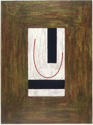 Bert Loerakker - Zeefdruk, Abstracte compositie verkocht voor € 35!