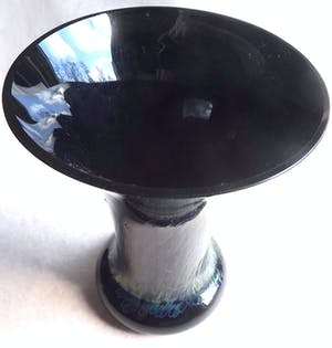 Curiosa - Erwin Eisch voor Glasblaserei Eisch Frauenau - design zwart/ blauwe - gesigneerd kopen? Bied vanaf 1!