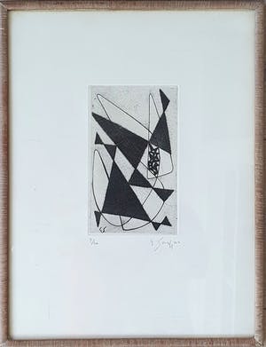 Gustave Singier - Papillons | Ingelijst kopen? Bied vanaf 75!