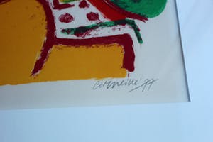 Corneille - ingelijste litho: Profil a l 'oiseau - 1977 kopen? Bied vanaf 295!