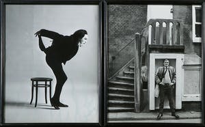 Paul Huf - Foto, lot van twee los ingelijste portretten van o.a. Rob van Reyn kopen? Bied vanaf 1!