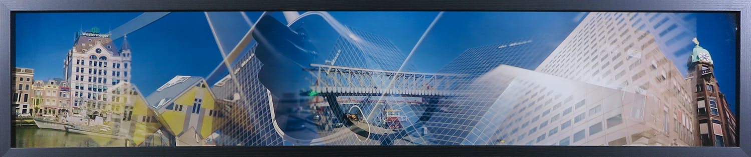 Bob Karhof - Fotografie, Rotterdam Maaskade - Ingelijst verkocht voor € 80!