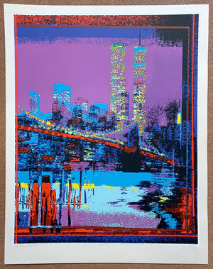 Henk van der Vet - World Trade Center New York, zeefdruk (groot) kopen? Bied vanaf 95!