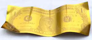 Karl Lagasse - ONE DOLLAR GOLD KARL LAGASSE – Skulptur kopen? Bied vanaf 500!