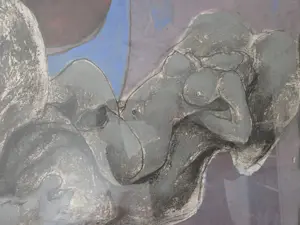 Ru van Rossem - Liggende vrouw. Naakt. Mooi ingelijst. kopen? Bied vanaf 129!