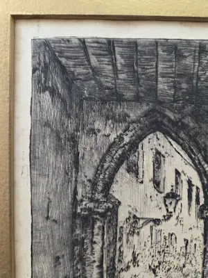 Willem van Leusden - Galerij. Zuilen. Poort. kopen? Bied vanaf 39!