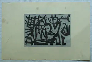 Frits Vanen - 4x Houtsnede , Holland Festival en Theater – 1961 – oplage 15 ex. kopen? Bied vanaf 50!