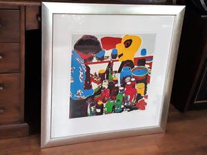 Karel Appel - Het gele hoofd Prachtig ingelijst kopen? Bied vanaf 325!