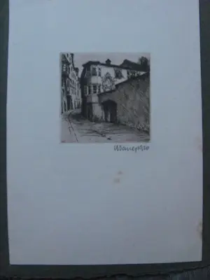 Paul Sollmann - 15 etsen van verschillende Duitse kunstenaars kopen? Bied vanaf 30!