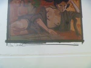 Nico Vrielink - Kleurenzeefdruk CONFRONTATIE met GAUGUIN I , II en III ingelijst kopen? Bied vanaf 189!