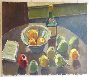 Piet Kloes - stilleven met appels kopen? Bied vanaf 100!