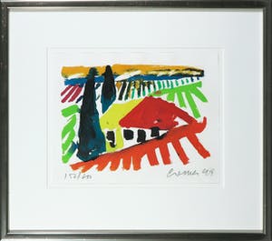 Jan Cremer - Zeefdruk, Toscane IV - Ingelijst kopen? Bied vanaf 100!