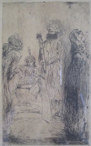 Marius Bauer - Ingelijste ets kopen? Bied vanaf 60!