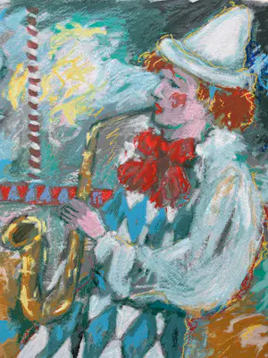 Annemarie de Groot - handgesigneerde zeefdruk | 'Circus' | 1993 kopen? Bied vanaf 10!