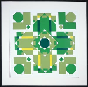 Ursula Pless - Zeefdruk, Z.t. Abstract Compositie kopen? Bied vanaf 1!
