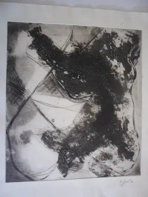 Gustaaf Prils - Ets. Abstract werk titel onbekend , kaufen? Bieten Sie von 15!