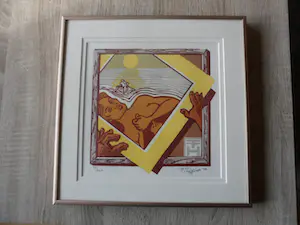 Frank Hulscher - Hout/Linosnede, zonder Titel kopen? Bied vanaf 25!