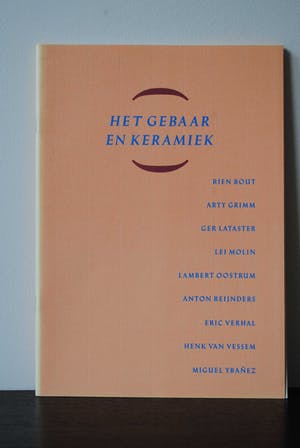 Lei Molin - Bijzondere, grote keramische schaal - unicaat - 1988 kopen? Bied vanaf 875!