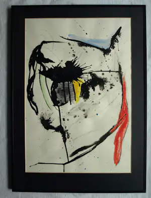 Willem Frijling - Ingelijst, Pastel en inkt , The Jailor Feeling - 1989 kopen? Bied vanaf 40!