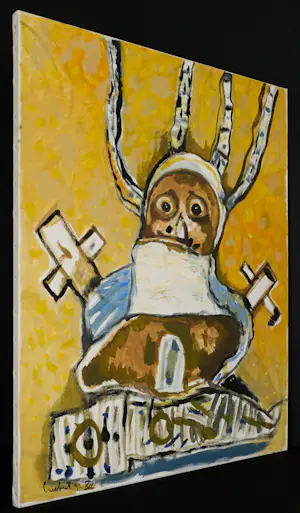 Lucebert - El Nacimiento - Groot werk in olieverf op doen kopen? Bied vanaf 6780!