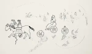 Marc Chagall - 2 farbige Lithographien "Derriere Le Miroir" von 1950 kopen? Bied vanaf 150!