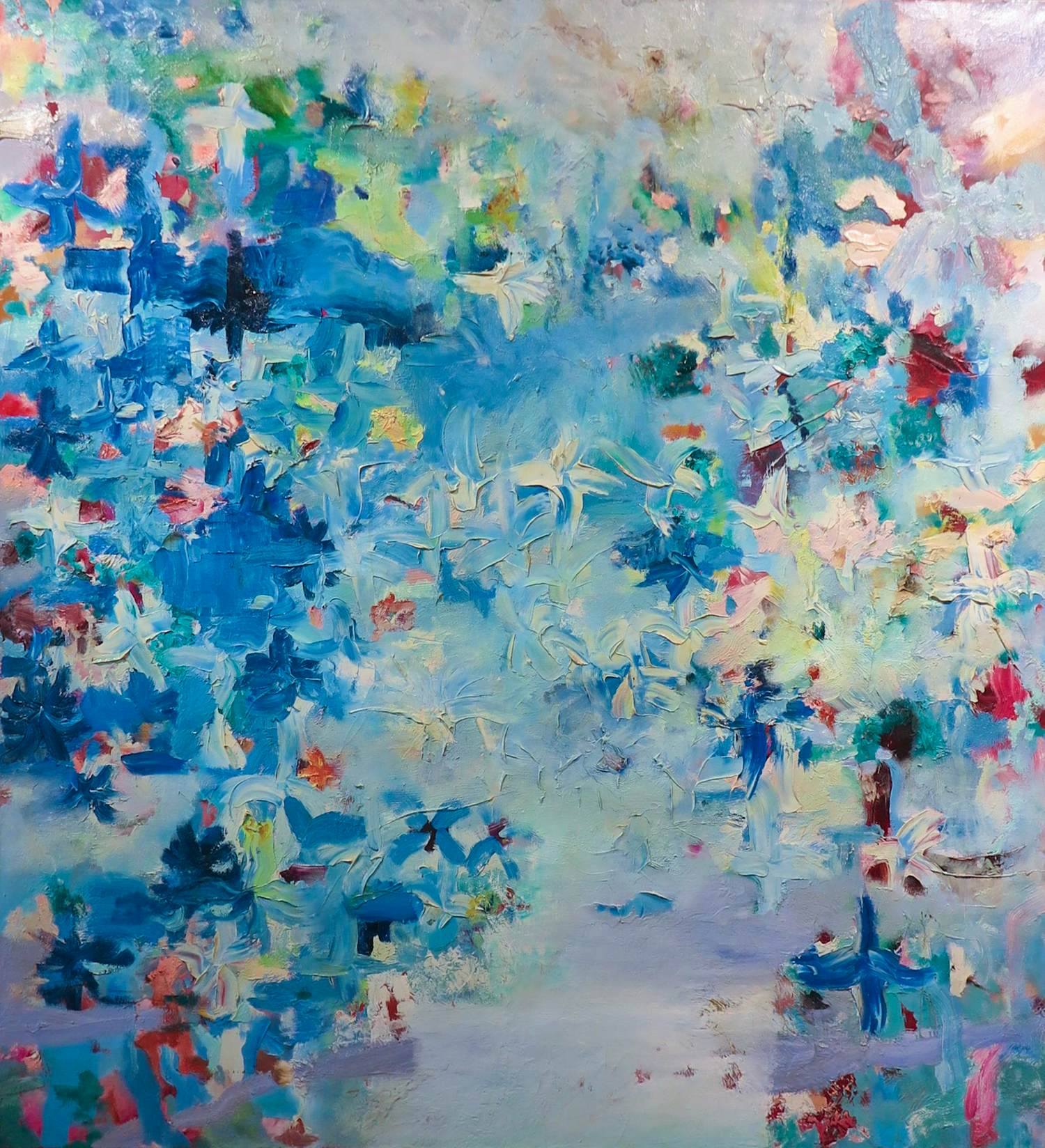 Angelos Tassopoulos - Olieverf op doek, Abstracte compositie - Zeer groot kopen? Bied vanaf 750!