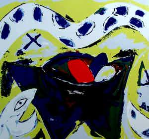 John Lie a Fo - Zeefdruk: Rite - 1988 verkocht voor € 35!