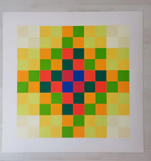 Hugo Demarco - "Relation couleur" - Siebdruck - Auflage von 200 - signiert - (75 x 75 cm) kopen? Bied vanaf 280!