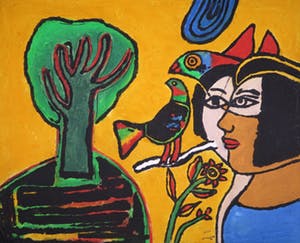 Corneille - Carborundum op geschept papier, Le venue du printemps (Groot) kopen? Bied vanaf 500!