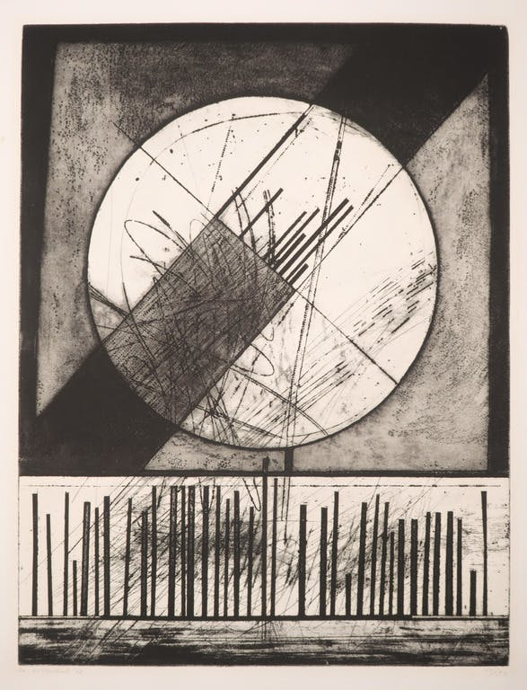 Ko Oosterkerk - Ko Oosterkerk: Ets, Zonder titel verkocht voor € 40!