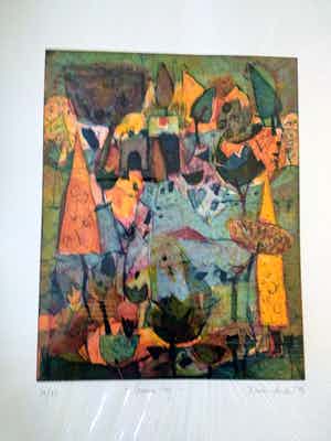 Beate Emde - Sommertag, Farblithografie verkocht voor € 180!