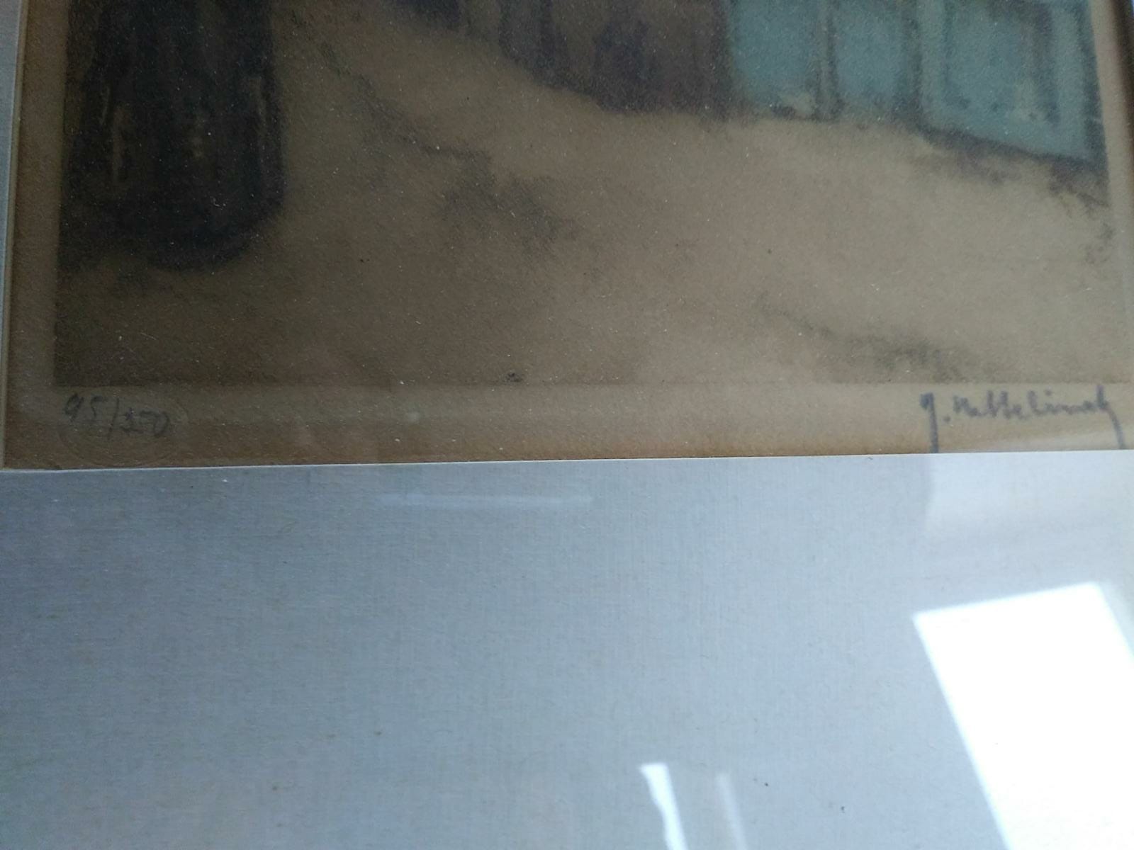 Niet of onleesbaar gesigneerd - stadsgezicht van een oude vrouw bij een kerkje- onleesbare signatuur kopen? Bied vanaf 1!