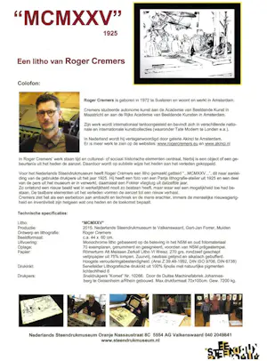 Roger Cremers - MCMXXV - 1925 kopen? Bied vanaf 75!
