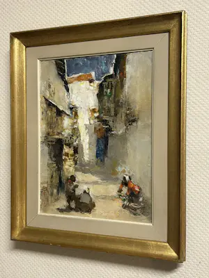 Gerard Adolfs - Oriëntaalse scene op een straatje kopen? Bied vanaf 999!