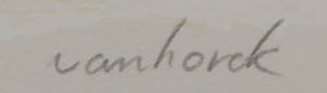 Hans Vanhorck - Zeefdruk, Abstracte poem - Ingelijst kopen? Bied vanaf 35!