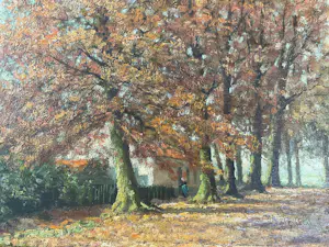 Onbekend - Bomenlaan in de herfst. kopen? Bied vanaf 20!