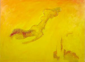 Franscz Witte - Acryl op board, De muziekengel - Ingelijst kopen? Bied vanaf 35!