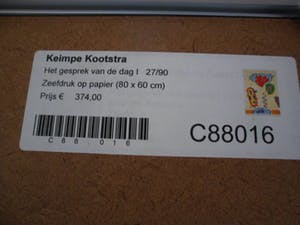 Keimpe Kootstra - Zeefdruk, Titel, "Het gesprek van de dag I ". kopen? Bied vanaf 35!