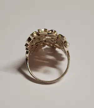 Vintage handgemaakte echte Zwitserse marcasiet setting 925  zilveren  ring kopen? Bied vanaf 75!