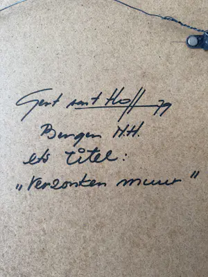Gert van 't Hoff - Verzonken Muur kopen? Bied vanaf 35!
