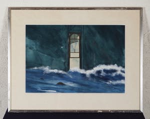 Theo Jeuken - Kamer - 1966 - gouache op papier - BKR Amsterdam kopen? Bied vanaf 20!