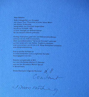 Constant - litho: New Babylon - 1963 kopen? Bied vanaf 399!