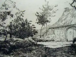 Eduard August Becht - LANDSCHAP MET BOERDERIJ BIJ BROEKHUIZEN vendu pour 20€ !