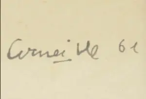 Corneille - ‘Zeer vroeg werk; gouache met Oost-Indische inkt. kopen? Bied vanaf 1350!